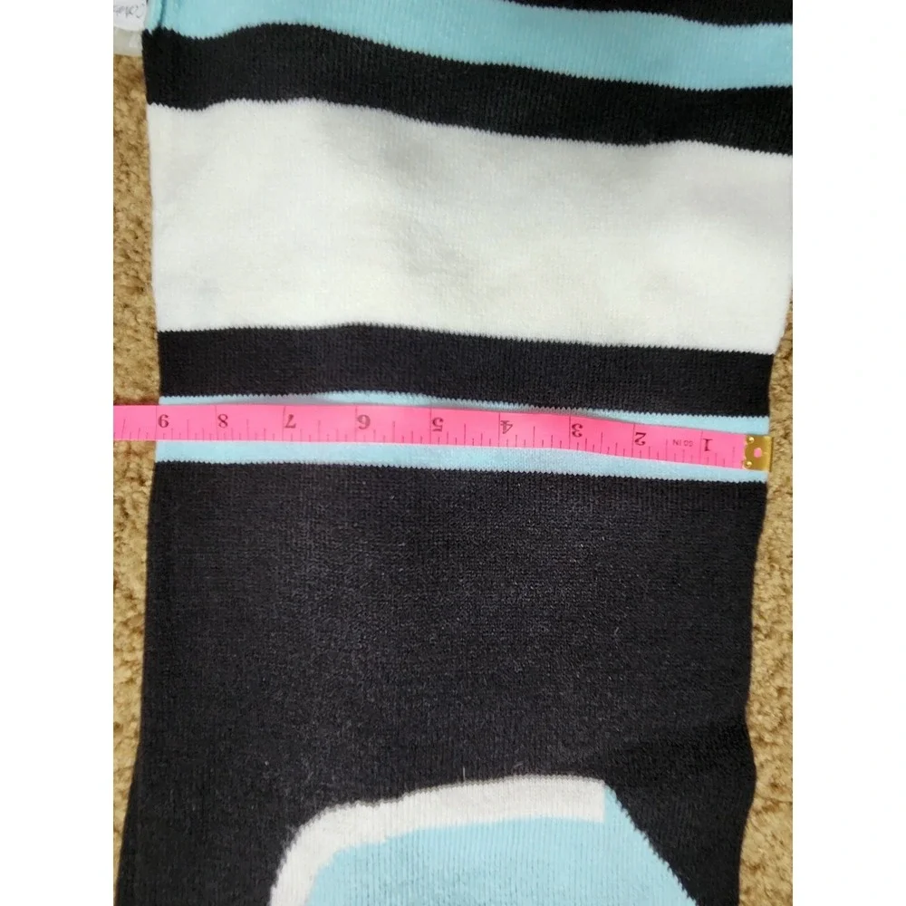 Calvin Klein Men's Blue Black White Logo‎ Soell Out Fringe Thick Scarf 9